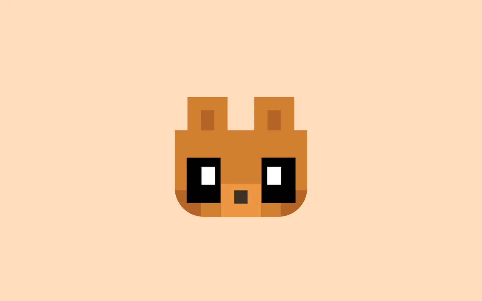The PocketPets app icon, a voxel fox face