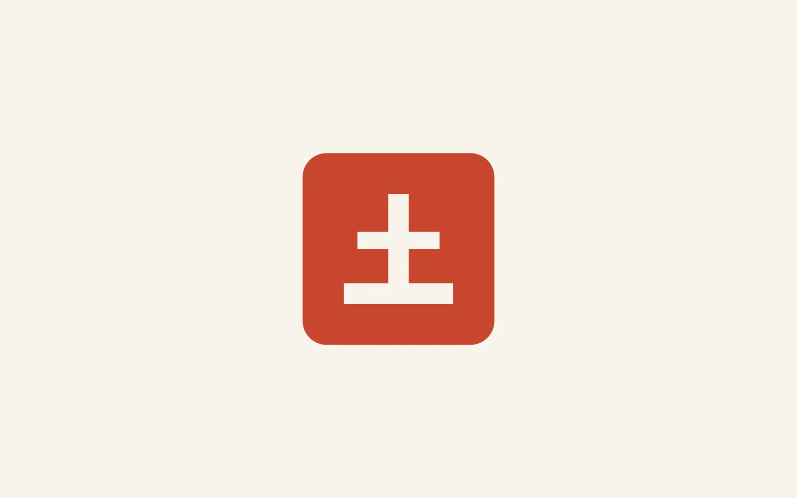 The Footing logo, a vermilion seal